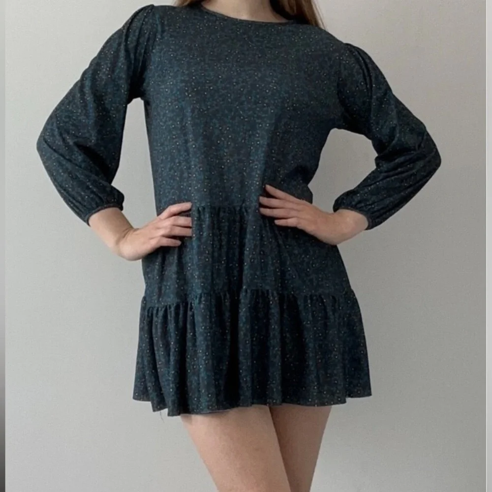 Zara long sleeve ruffle mini dress - Picture 4 of 11